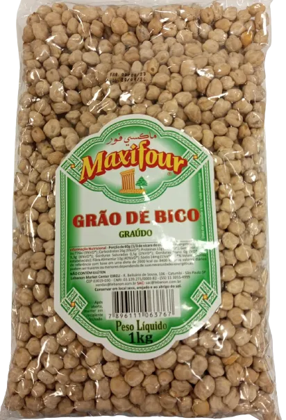 GRÃO DE BICO GRAÚDO (12MM) 1KG Imagem