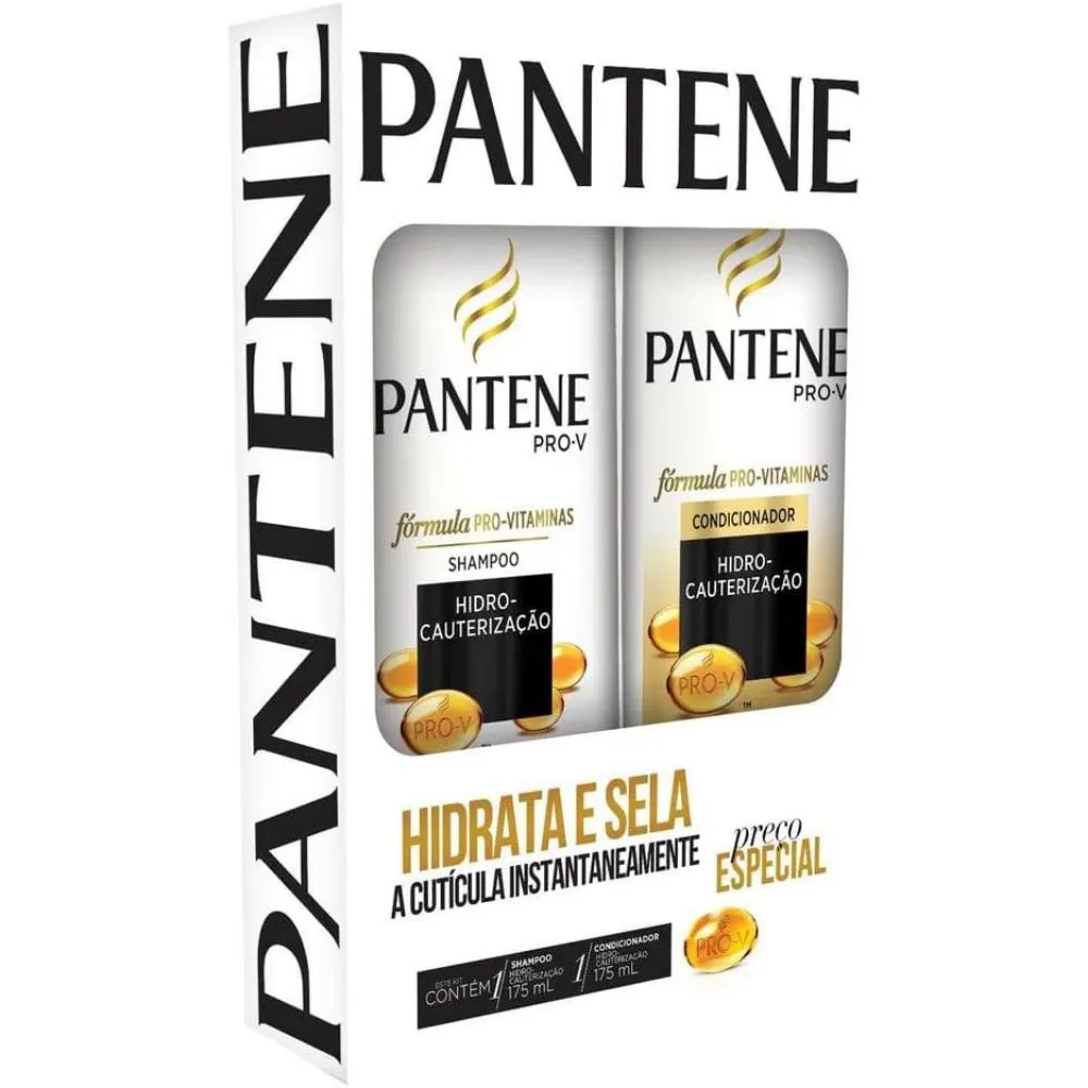 Kit Pantene Hidro-Cauterização Shampoo 175ml + Condicionador 175ml