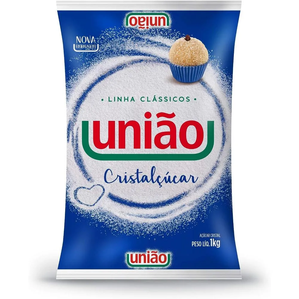 Açúcar Cristal Cristalcucar União Pct 1kg