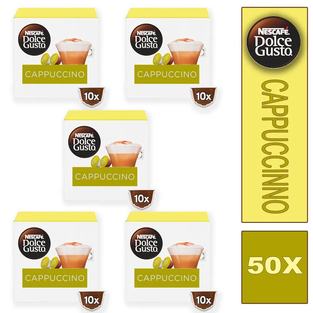 Cápsula Nescafe Dolce Gusto Bebida Lactea Cappucchino 50 Cápsulas