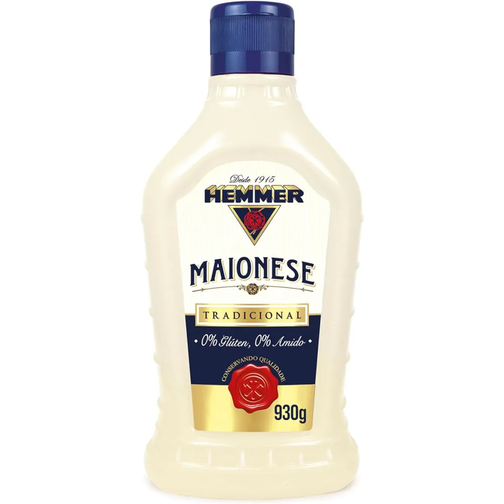 Maionese Tradicional Hemmer Squeeze 930g Imagem