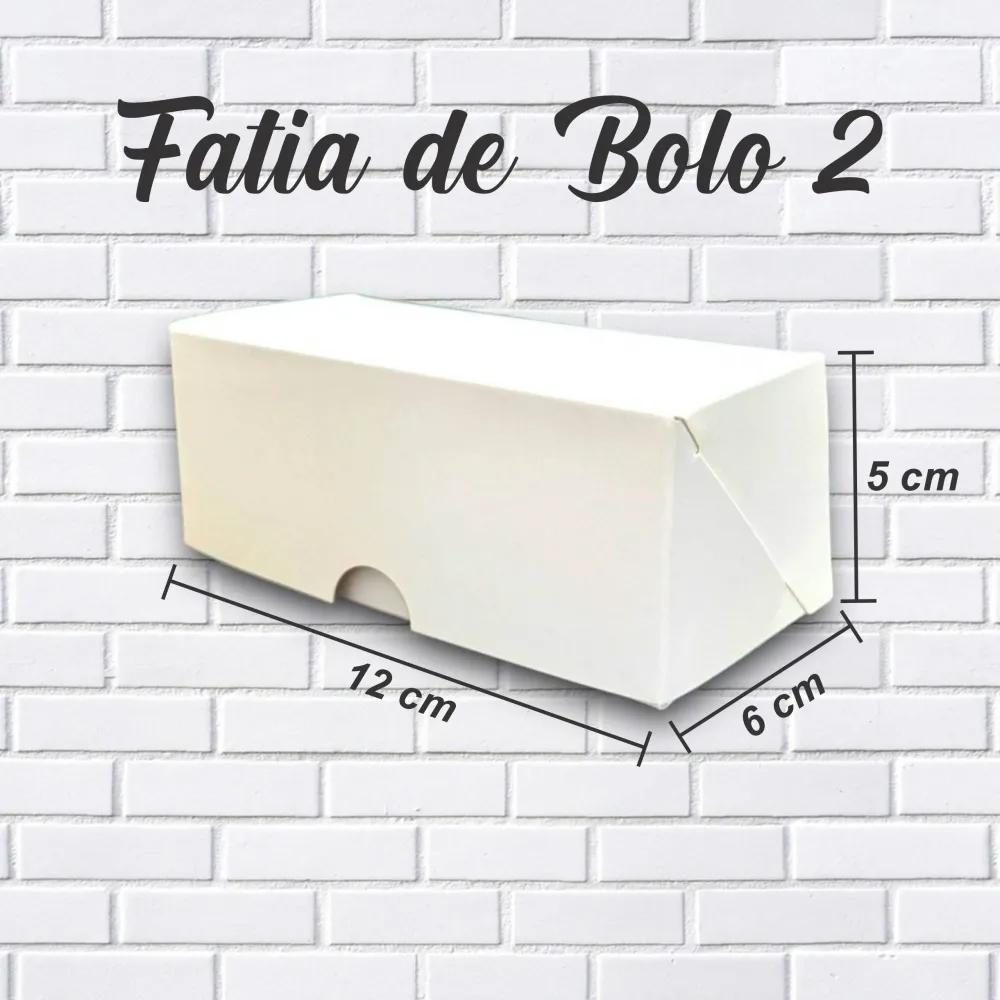 Caixa para Fatia Bolo - Nº 2