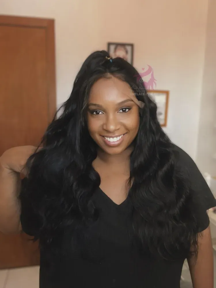 Natural May Lace Humana ondulada UltraHD  cabelo brasileiro repartição  LivreBigPlus®  Imagem