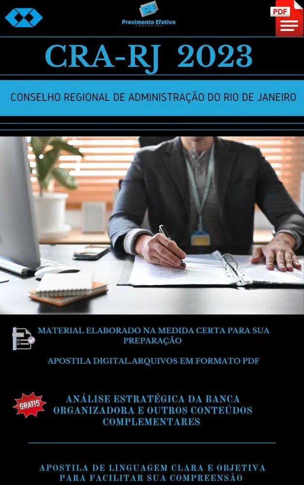 Apostila CRA RJ 2023 Apoio Administrativo  Imagem