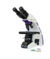 Microscópio biológico binocular óptica finita planacromático com contraste de fase led – 1.000X e 1.600X
