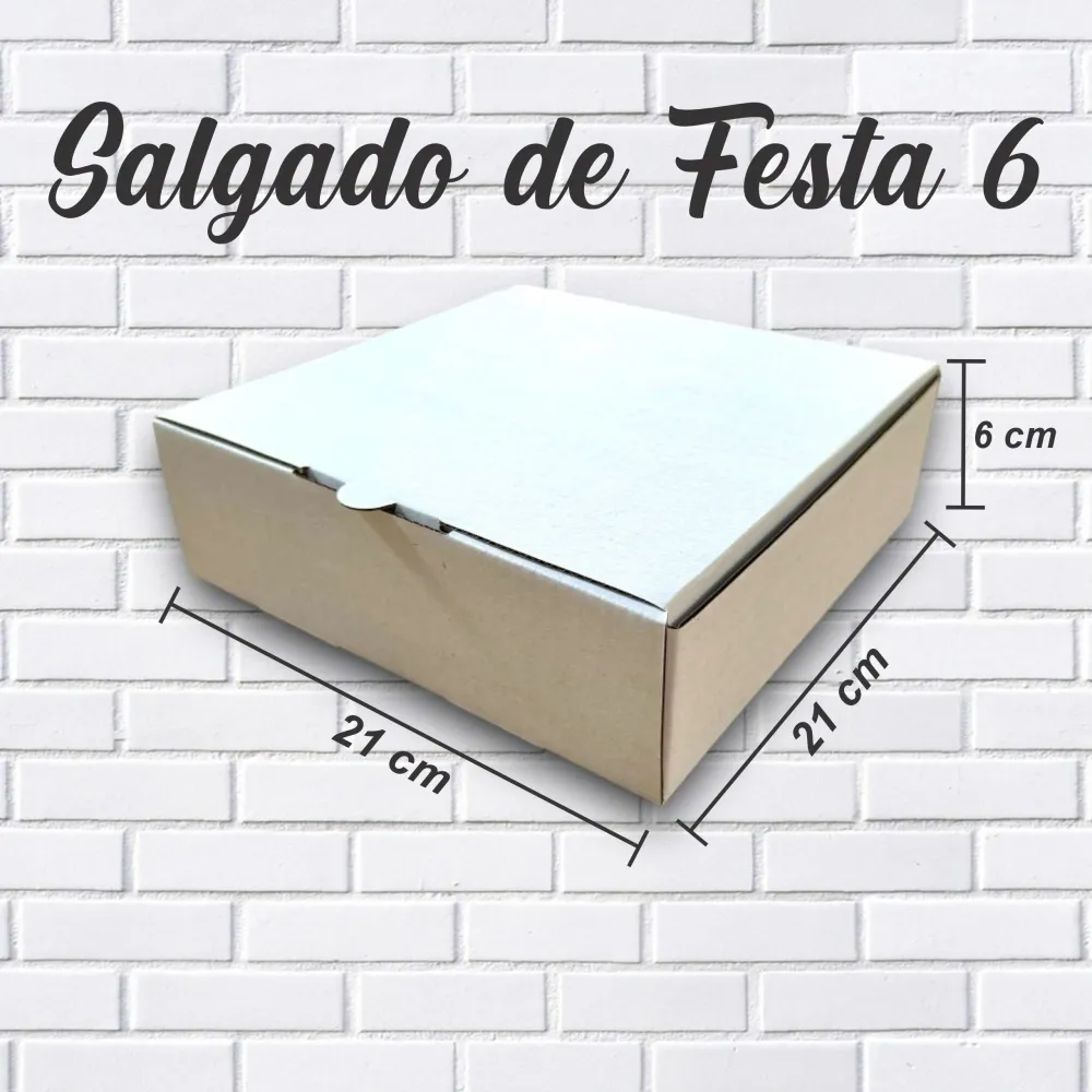 Caixa para Salgado de Festa - Nº 6 Imagem