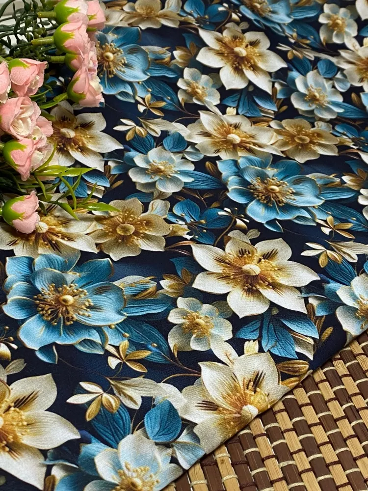 TECIDO TRICOLINE FLORAIS DIGITAL 3d -04