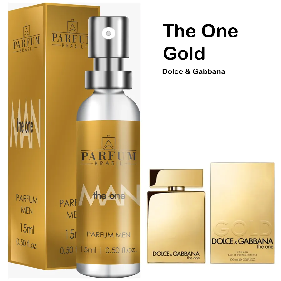 The One Gold For Men Dolce Gabbana - The One Men Parfum Brasil 15ml Imagem