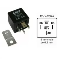 RELE ARPE Auxiliar 12V Reversor 40/30 5 terminais MAZDA 1589195   1731116