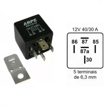 RELE ARPE Auxiliar 12V Reversor 40/30 5 terminais VOLVO  3711413   8197040012