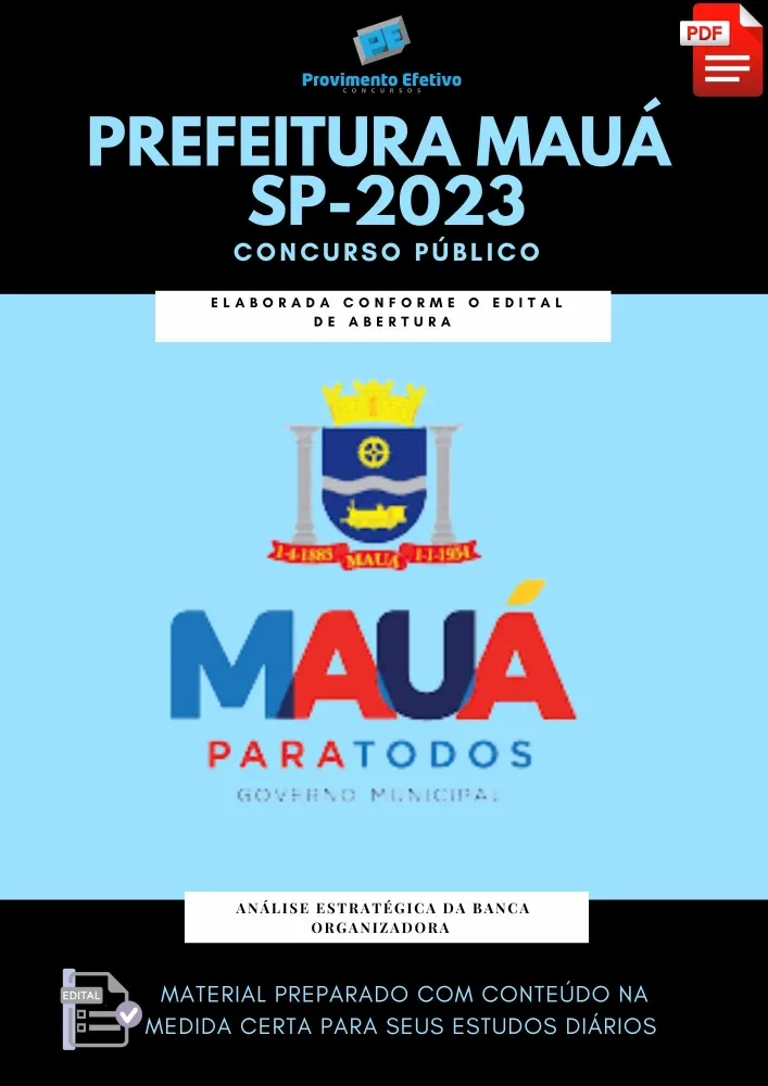 Apostila Pref. Mauá SP 2023