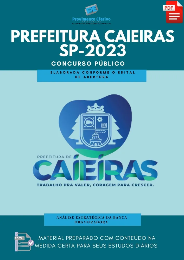 Apostila Caieiras SP Ano 2023