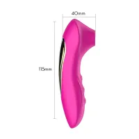 VIBRADOR E ESTIMULADOR CLITORIANO POR SUCÇÃO MVS1019 - Foto 4