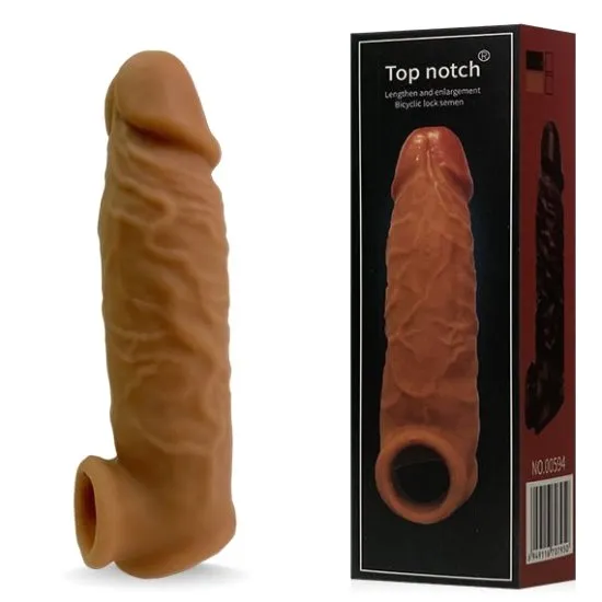 Capa Peniana Cyber com Anel Escroto 16 x 3,6cm TOP NOTCH – CA-021