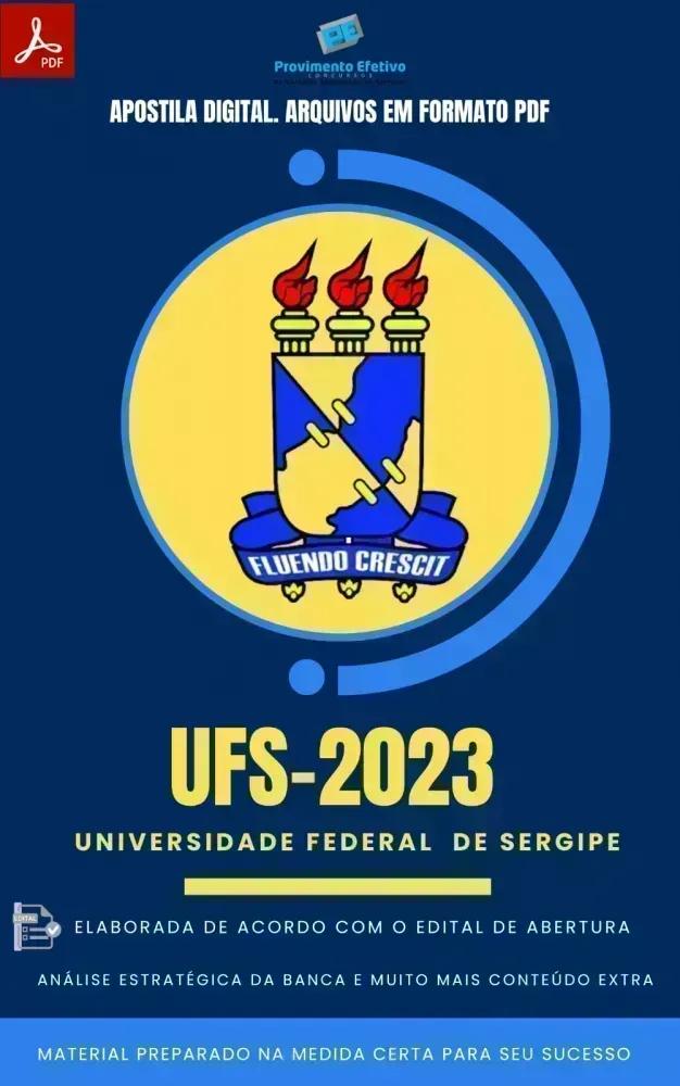 Apostila UFS Ano 2023 ODONTÓLOGO Imagem