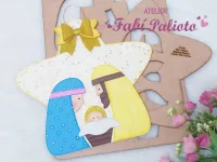 G1.468   Gabarito de Moldes em MDF  Estrela Sagrada Família - Foto 4