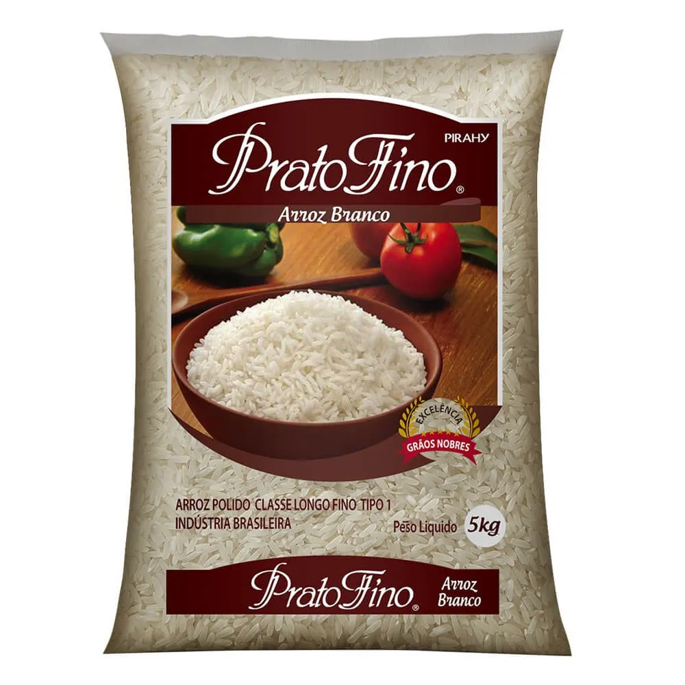 Arroz Branco Longo-fino Tipo 1 Prato Fino 5 Kg