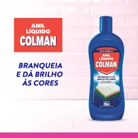 Branqueador Pós Lavagem Líquido Anil Colman 200ML - Foto 2