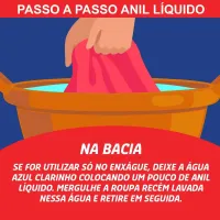 Branqueador Pós Lavagem Líquido Anil Colman 200ML - Foto 4