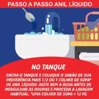 Branqueador Pós Lavagem Líquido Anil Colman 200ML - Foto 5