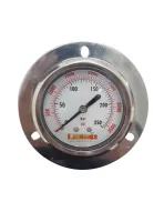 MANOMETRO HORIZONTAL 250 BAR PARA PAINEL - COM GLICERINA