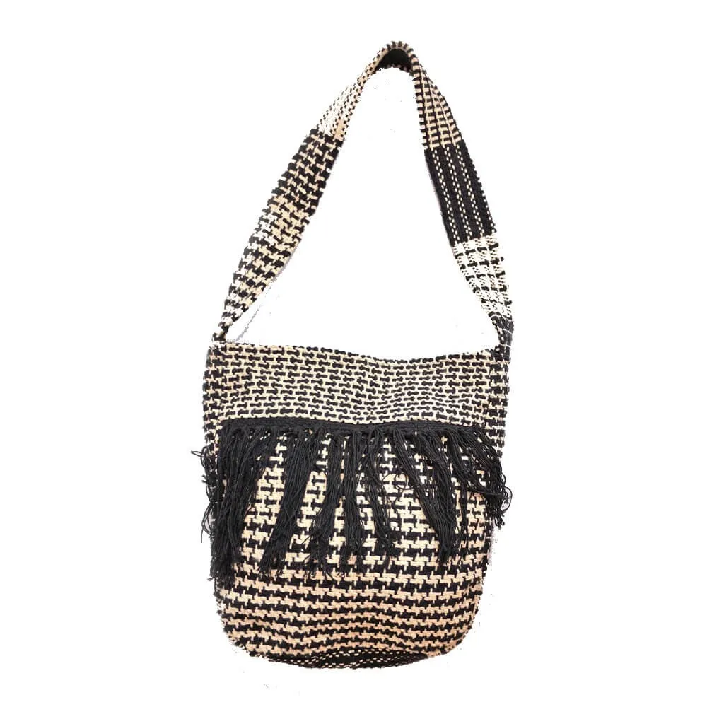Bolsa Tear Franja Pied de Poule Imagem