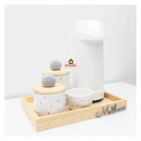 Kit Higiene Bolinhas - 5 peças - Poá - Garrafa G - Foto 6