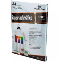 PAPEL SUBLIMÁTICO MECOLOUR A4 - 100g