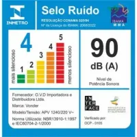 Aspirador Tambor Vonder Profissional APV 1240 40L  Aço inoxidável, amarelo e preto 220v 60Hz - Foto 4
