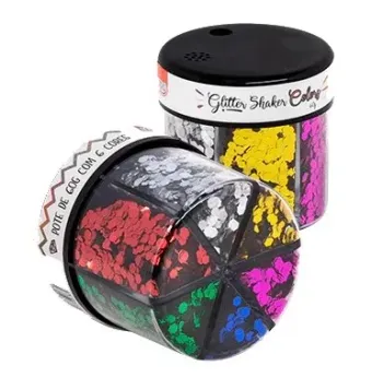 DI12 Glitter Shaker Metálico losango