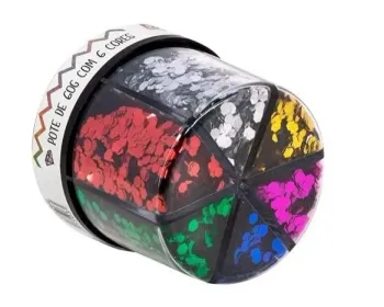 DI12 Glitter Shaker Metálico losango - Foto 2