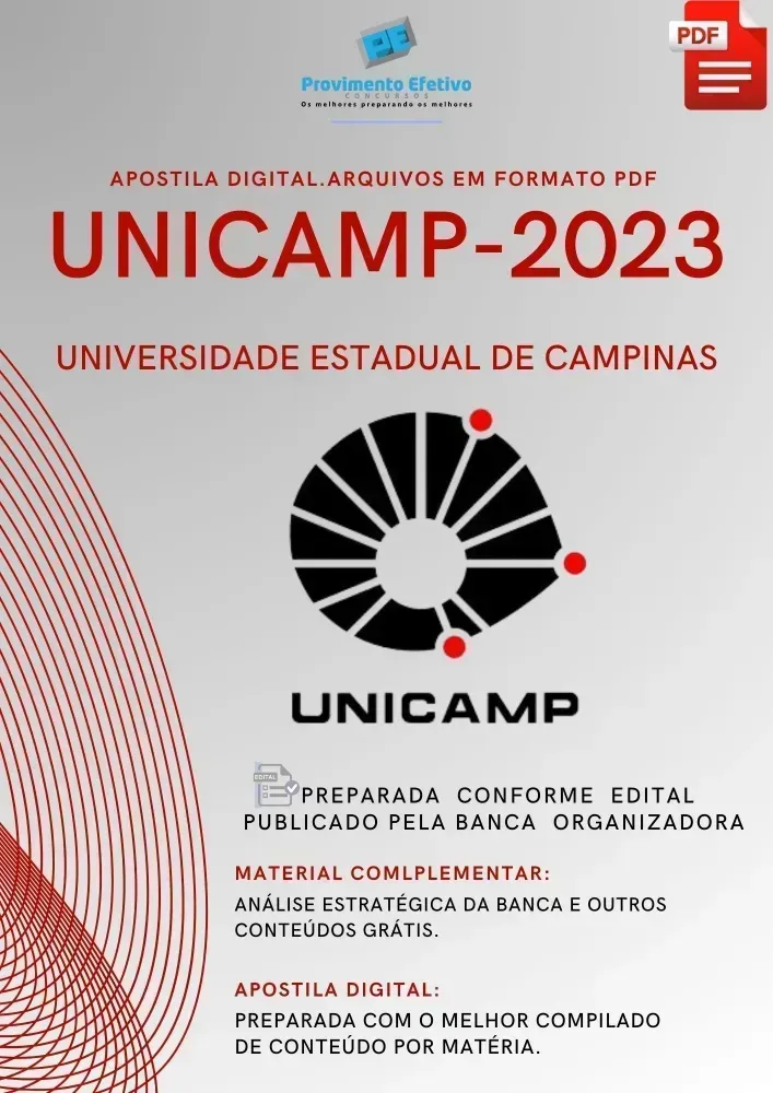 Apostila PSICÓLOGO Seleção UNICAMP 2023  Imagem