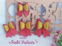 G1.470   Gabarito de Moldes em MDF  Laço Natalino - Foto 2