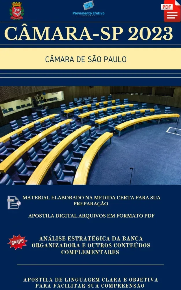 Apostila Câmara São Paulo Engenharia Elétrica Ano 2023  Imagem