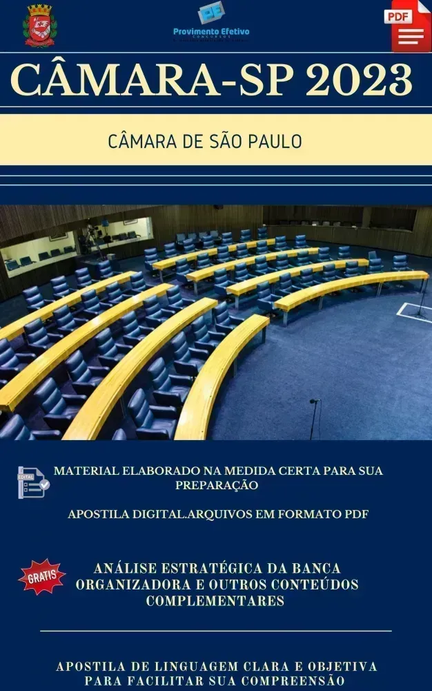 Apostila Câmara São Paulo Arquitetura Ano 2023  Imagem