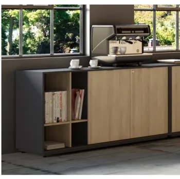 Armário Credenza Baixo 1360 com Nichos Dinamicos Nobile - Foto 2