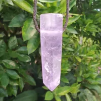 COLAR DIFUSOR DE PEDRA NATURAL PARA AROMATERAPIA Ponta de Ametista - 0105 - Foto 3