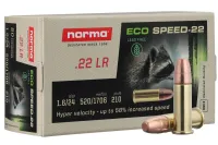 MUNIÇÃO CAL .22 LR NORMA ECOSPEED 24gr CX C50 