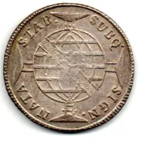 1816 - 960 Réis - Prata - Patacão - Moeda Brasil Colônia - Foto 2