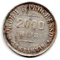1907 - 2000 Réis - Prata .900 - Aprox 20g - 33mm - Moeda Brasil - Foto 2