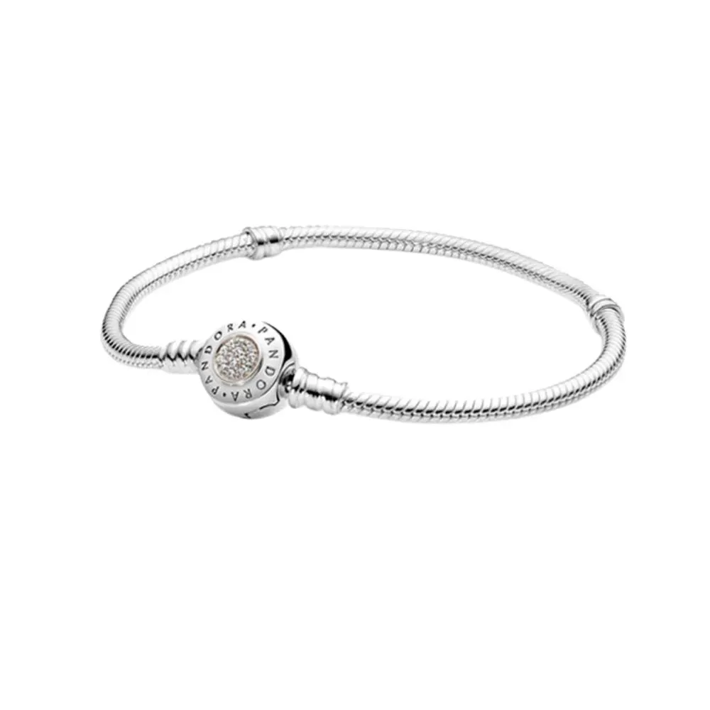 Bracelete crie & combine - brilho em prata 925 – Inspiração Pandora