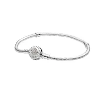 Bracelete crie & combine - brilho em prata 925 – Inspiração Pandora