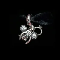 Berloque pendente arco noivado minnie – em Prata925