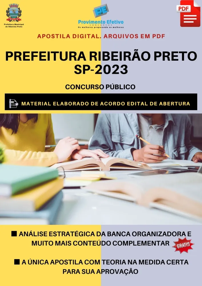 Apostila Prefeitura Ribeirão Preto SP Cirurgião Dentista 2023 