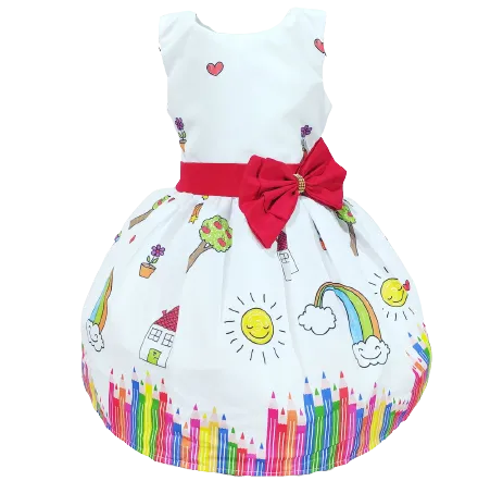 Vestido Aquarela Mod.3 Elástico PrintIX