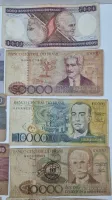 Lote com 54 Cédulas Nacionais das Imagens - Estado de Conservação UTG á MBC - Algumas cédulas estão rasgadas e c/ danos - Foto 15