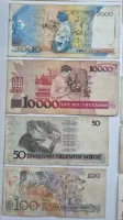 Lote com 54 Cédulas Nacionais das Imagens - Estado de Conservação UTG á MBC - Algumas cédulas estão rasgadas e c/ danos - Foto 22