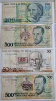 Lote com 54 Cédulas Nacionais das Imagens - Estado de Conservação UTG á MBC - Algumas cédulas estão rasgadas e c/ danos - Foto 23