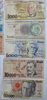 Lote com 54 Cédulas Nacionais das Imagens - Estado de Conservação UTG á MBC - Algumas cédulas estão rasgadas e c/ danos - Foto 25
