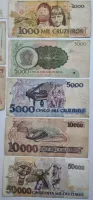 Lote com 54 Cédulas Nacionais das Imagens - Estado de Conservação UTG á MBC - Algumas cédulas estão rasgadas e c/ danos - Foto 26